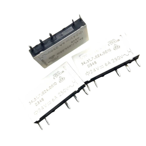 Heavy Duty 24V DC SPDT Relay 5 Pin DIN Rail Mount 10 Amp Industrial Control Module Built Tough Easy Install For Control Panels And Automation Systems Reliable Switching And Simple Wiring, white 5-pin relay module