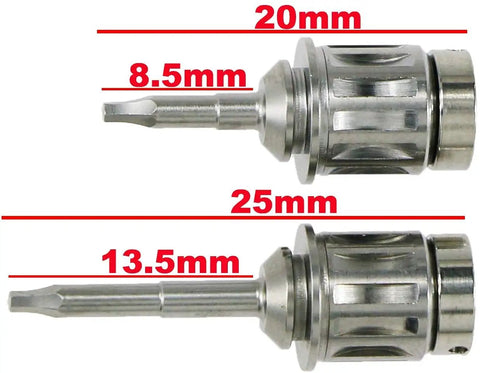 Universal Screwdriver Implant Tool Kit With 12 Drivers And Wrench, showing 8.5mm and 13.5mm driver tips.