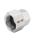 Stainless Steel Garden Hose Adapter Set Three Quarter Inch GHT Female To One Half Inch NPT Female Quick Swivel Connectors 304 Stainless Corrosion Resistant Outdoor Watering Fittings Pack Of Two, 3/4 GHT x 1/2 NPT