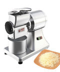 Heavy-Duty Commercial Cheese Grater And Shredder Machine With Nut Grinder Function, showing safety guard and grated cheese