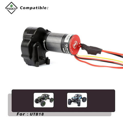 Motor Transmission With Hobbywing QuicRun Fusion Mini16 3000KV Brushless Motor And ESC 2in1 FOC System for Axial UTB18 Capra