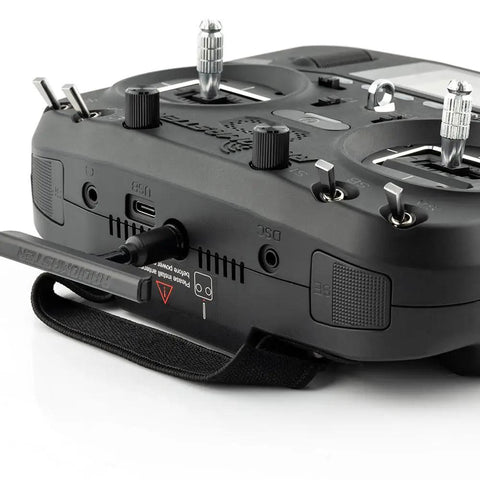 Bottom view of Boxer 2.4G 16 Channel Radio Control Transmitter With Hall Effect Gimbals 4in1 ELRS CC2500 Version