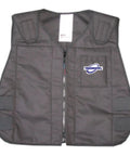 Front view of the Blue Phase Change Cooling Vest That Keeps You Chill With Removable 58F Inserts For 2 To 3 Hours, size Large X Large