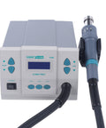 Powerful 1000W Hot Air Soldering Station With LCD Display, Adjustable 100C To 500C, Three Nozzles, 110V, control panel view