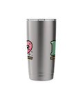 High Power Rocketry Stainless Steel Insulated Tumbler With Dual Wall Vacuum Keeps Drinks Hot Or Cold, Leak Proof Lid With Clear Slider