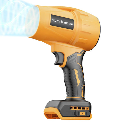 Cordless Leaf And Dust Blower With 20V Battery Compatibility Brushless Jet Fan Powerhouse Handheld Air Blower in yellow