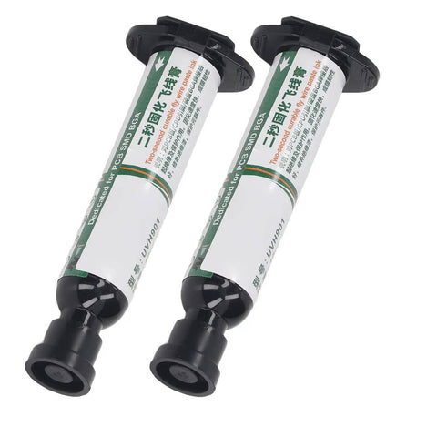 Milky White 2 Pack Curing Solder Mask Ink For PCB BGA Repair And Solder Mask Resist Paint Pro Grade Ultra Fast Drying In 2 Seconds