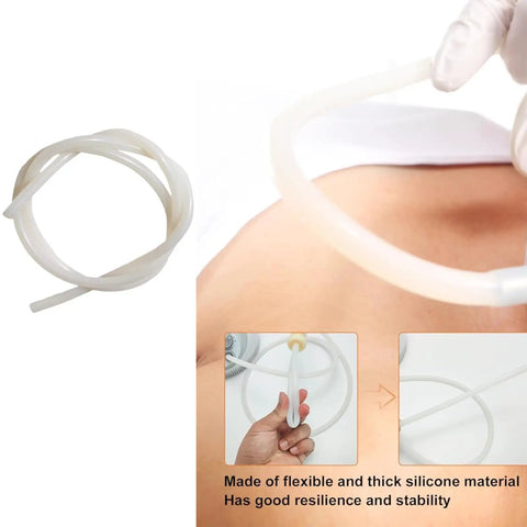 39 Inch Silicone Tube Hose For Vacuum And Diamond Microdermabrasion Machine Pro Grade Flexible Tubing shown in use.
