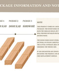 Package contents for Space Saving Sliding Barn Door With Bypass Hardware Kit including door slabs and hardware.