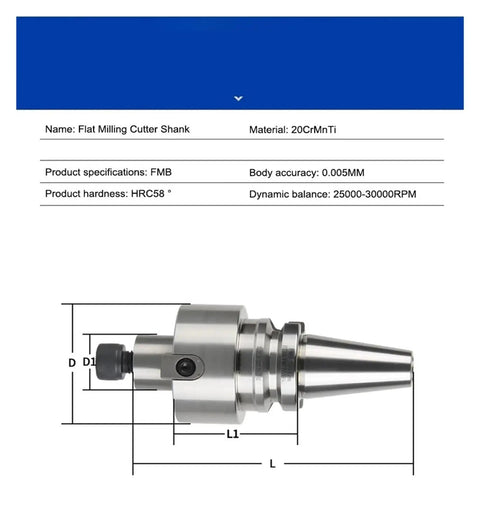 Flat Milling Cutter Shank made from 20CrMnTi, designed for precision milling with high accuracy and durability.