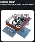 Heavy Duty Electric Belt Sander And Bench Polishing Grinder, Broad 915 By 50 Mm Sanding Belt Meets Brushless Motor For Swift Deburring.