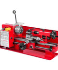 Heavy Duty 7X12 Inch Mini Metal Lathe With 550W Variable Speed Motor and 21Mm Spindle Bore for precise wood and steel work.