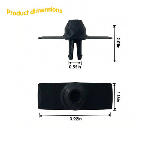 Upgraded Broadcast Spreader Replacement Part For Echo RB60 Seeder Extends Mixing Arm dimensions view