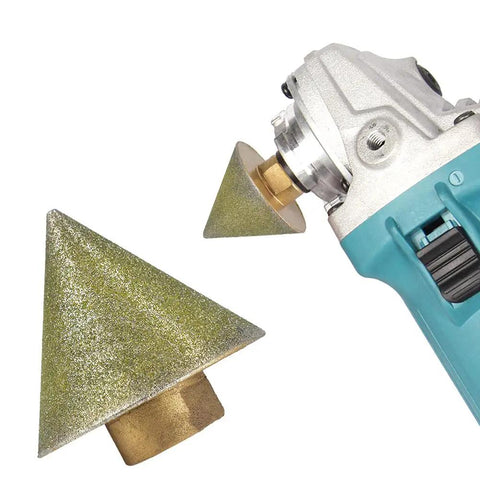 Diamond Beveling Chamfer Bit for Holes in Marble Glass Ceramic Tile and Granite 1-7/8 Inch Cutter with Angle Grinder