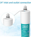 No Fuss Whole House Scale Inhibitor Filter Cartridge Compatible With AP430SS shown with 3/4" inlet and outlet connections