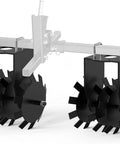 32 Inch Heavy Duty Tow Behind Disc Harrow Plow With Universal 2 Inch Hitch Adjustable Height For ATV Leveling Ground Loosen Soil