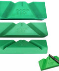 Top Notch 3 Piece Drill Bit Sharpener Guide Jig Kit For Manual Bench Grinder Angle Tool featuring 90, 118, and 135 degree settings.