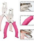 Two Pack Mini Circle Hole Punches One Quarter Inch And One Eighth Inch For Crafts Portable Handheld Paper Puncher With Grip Handle