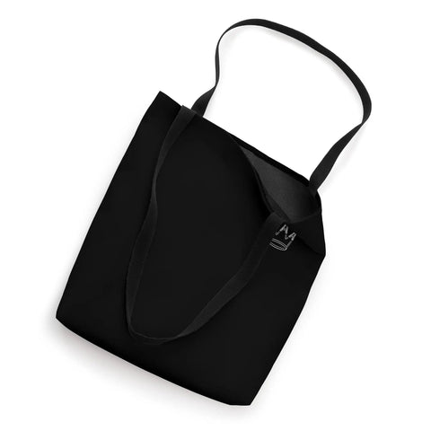 Premium Electrician Tote Bag Featuring Crown Wire Clip Graphic Nifty Pocket Sized Carrier For Blue Collar Crews And Licensed Wiring Techs Sweet Labor Day Flex, black color, top view
