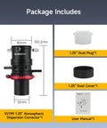 Atmospheric Dispersion Corrector 1.25 Inch ADC with accessories including dust plug, dust cover, and user manual
