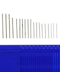Metric Mini Drill Bit Set With HSS Twist Bits And Mini Pin Vise 21Pcs Portable Plastic Case precision drills in size order