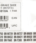Label for Trail-Ready M70T3 V-Brake Shoe Set For Mountain Bikes With Cartridge Style Pads LX Level Performance