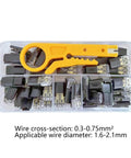 Clear plastic box with no tools needed wire connectors for quick splices 50 piece flame retardant electrical connectors pack.