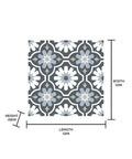 Sevilla Multicolor Peel And Stick Floor Tiles Easy Install No Grout Needed Water Resistant Virgin Vinyl with pattern detail
