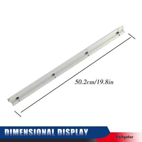 Two Pack SBR 12 Linear Guide Rail System 500mm With Four SBR12UU Carriage Blocks For CNC Equipment, 500mm rail display