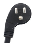 Low Profile Flat Plug 2Ft Extension Cord With 14AWG 15A 125V 1875W, Heavy Duty Black Power Cable for home and workshop