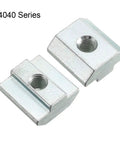 Slide In M6 T-Nut For 4040 Aluminum Extrusion Profiles Pack Of 10, Carbon Steel With Nickel Or Zinc Plating, 4040 Series