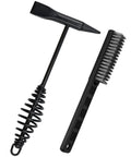 Heavy Duty Chipping Hammer And Wire Brush Set 10.6 Inch With Spring Handle For Weld Slag Removal And Spatter Cleanup