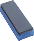 320 Grit Rough Blue Black Whetstone Blade For Sharp Knife Edges Durable Solid Stone With Plastic Case That Doubles As A Sharpening Base