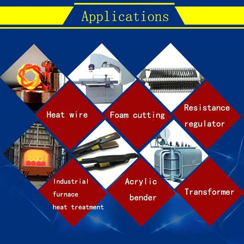 Applications of Pro Grade High Temperature Electric Hot Wire For Foam Cutter 50m 0 15mm Cr20Ni80 Alloy Wire