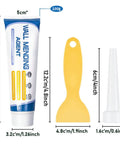 Drywall Patch Repair Kit For Nail Holes And Cracks With Odorless Quick Drying Putty Non Shrinking Wall Paste Scraper And Nozzle