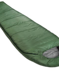 Cold Weather Mummy Sleeping Bag For Hiking And Camping With No Snag Zipper 20 Degree Temperature Rating Portable 82 Inches By 33 Inches Olive Green Durable Polyester Shell And Soft Brushed Tricot Liner