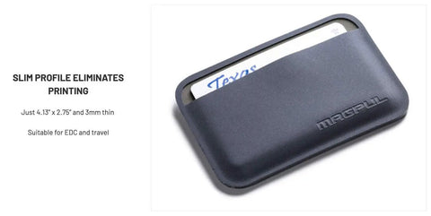 Ultra Slim No Bulk Card Holder Wallet For Everyday Carry Holds 3 To 7 Cards With ID And Transit Access Durable Polymer EDC Gear