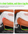 Ultra Comfy Memory Foam Car Seat Extender Cushion Custom Fit For Mini John Cooper Works Electric Models 2025 And 2026 For Major Road Trips before and after installation