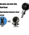 Dope 1 Inch Ball Mount Adapter With M6 Threaded Post Ball Head For RAM Mounts B Size Bike Motorcycle design comparison