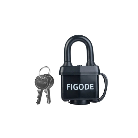 Black padlock with keys from 20 Pack Waterproof Padlock Set Built Tough Laminated Steel Bodies With Keyed Alike Locks 1 9 16 Inch Wide Standard Shackle Outdoor Lock For School Gym Locker Fence Garage Yard Toolbox