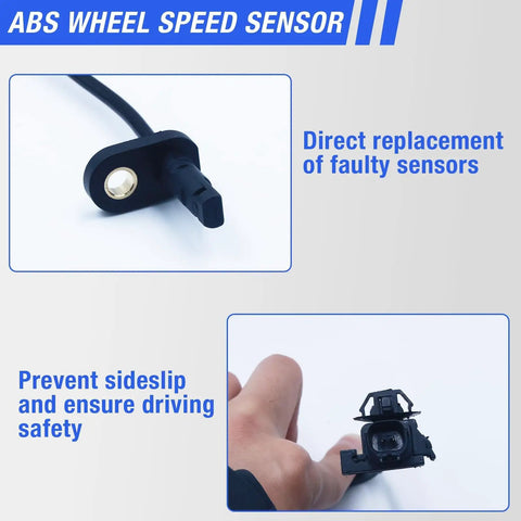 Premium Abs Wheel Speed Sensor Pair For Front Left And Right Install On Honda Accord 2008 Through 2012 And Acura Tsx 2009 Up To 2014 showing sensor details.