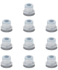 Grid of Double Bellows Vacuum Suction Cup 0.79 Inch 20mm DP20 With 8mm Mounting Hole Soft Silicone Pad for industrial automation.