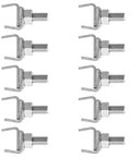 No Nonsense 10 Pack Heavy Duty Conveyor Guide Rail Clamps For Single Line Setup Featuring Solid 304 Stainless Steel Construction
