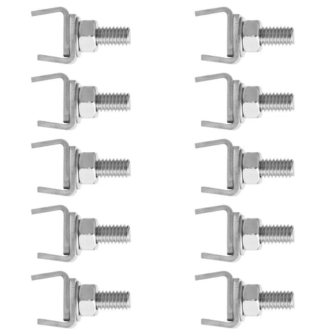 No Nonsense 10 Pack Heavy Duty Conveyor Guide Rail Clamps For Single Line Setup Featuring Solid 304 Stainless Steel Construction