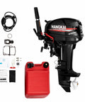 LIWBYYG Two Stroke 18HP Outboard Motor For Boats And Kayaks With 246CC Heavy Duty Aluminum Alloy Engine and accessories