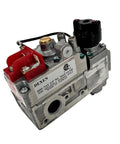 Dexen 6003 natural gas valve for millivolt systems; metal valve body with red terminal block and black adjustment knob.