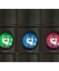 Close-up of color indicator lights on VL 4600 Lumen Video Light With Crisp 6500K Output, 120 Degree Beam, and Four Power Levels Black