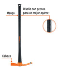 2.5 Lb Cutter-Mattock With 36 Inch Wooden Handle for quick digging and root cutting, close-up on handle design for grip.