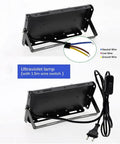 JUDYSSY Security Lights Outdoor Led Uv Black Light, Blacklight Flood Light Wit, back view with plug and wire switch.