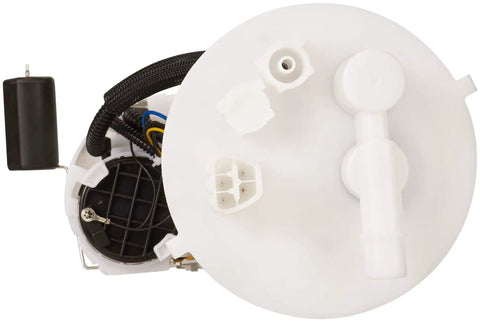 Heavy Duty Fuel Pump Module Assembly With Built In Strainer And Complete Hookup Kit For Straight Swap Installation and components visible from above.
